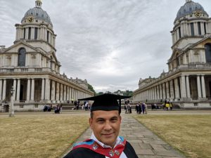 Erdal Zorbozan at University of Greenwich MSc Sustainable Building Design and Engineering Graduation