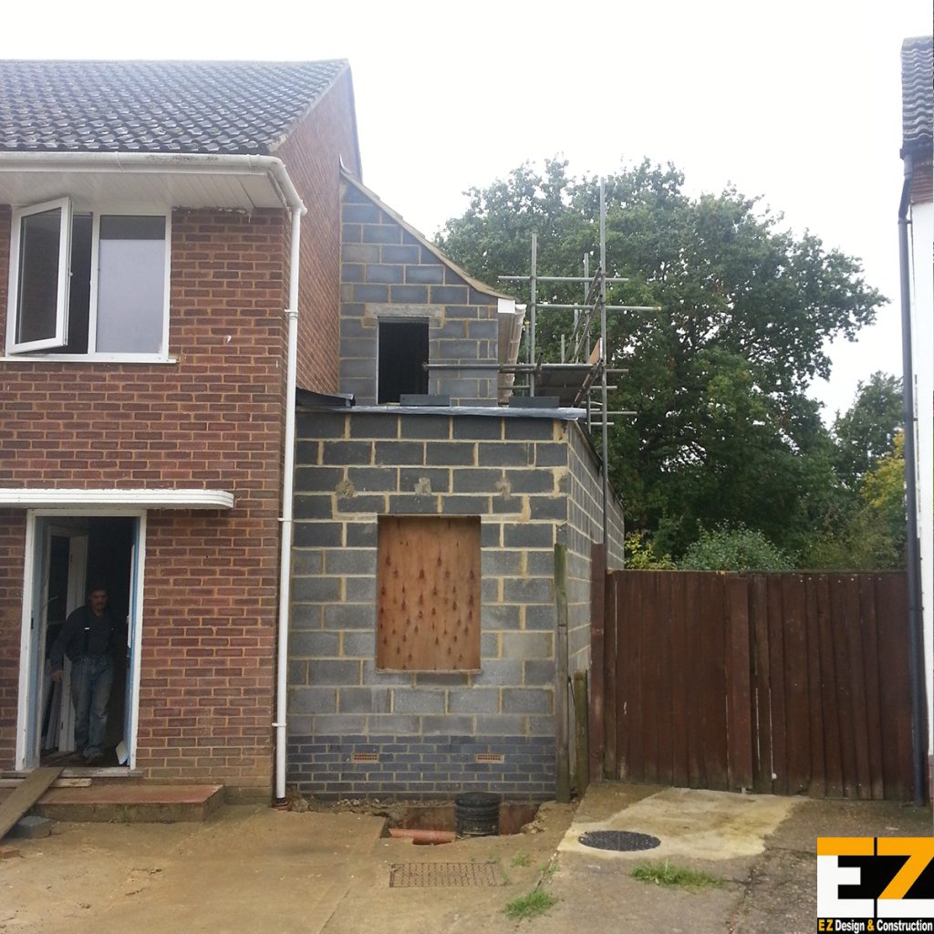 External Rendering - Bromley before work on blockwork extension