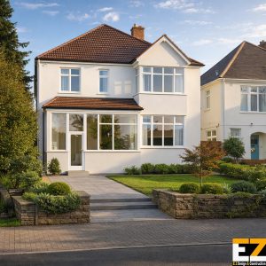 Completed external wall insulation Beckenham project on a detached family home