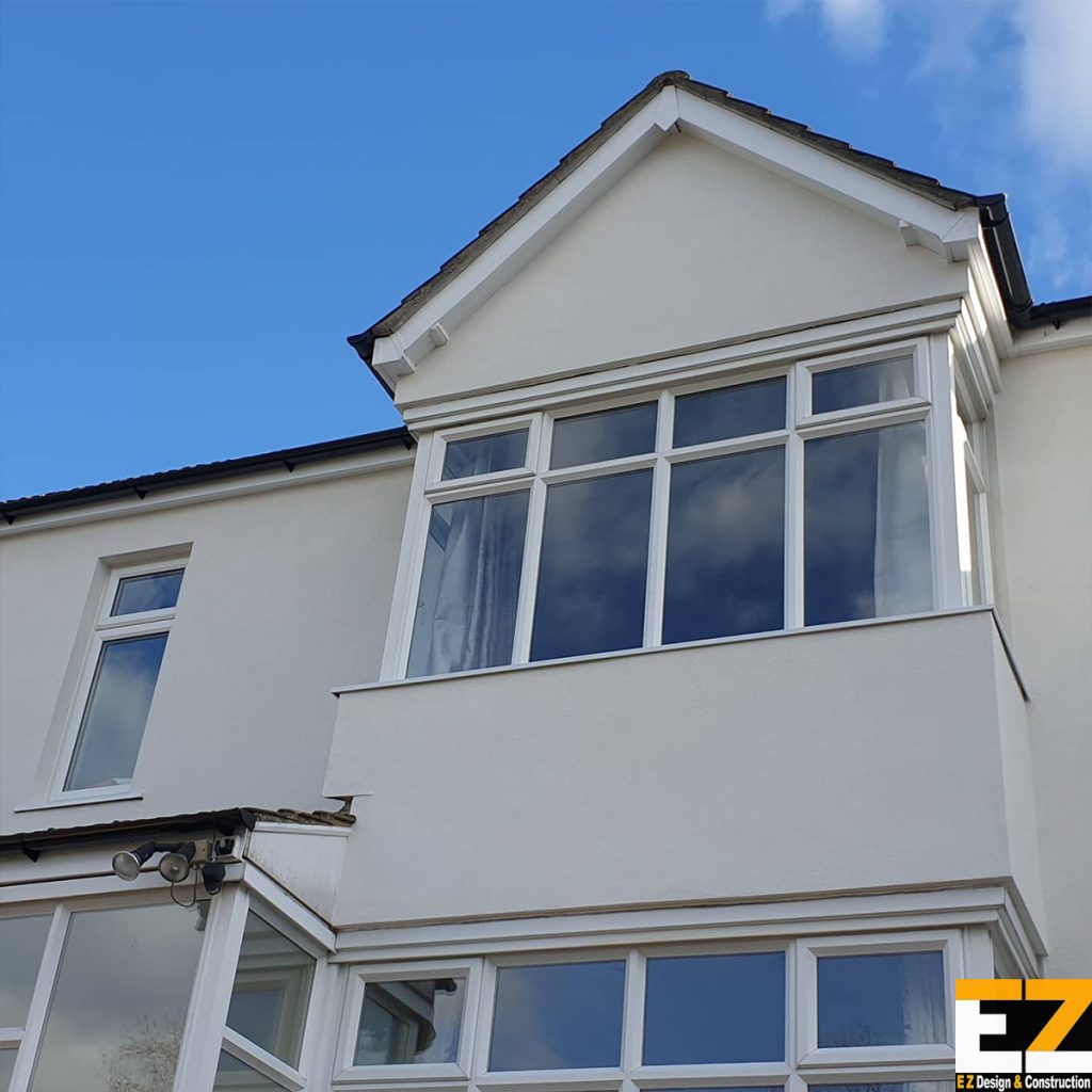 Completed external wall insulation project in Beckenham after scaffold removal