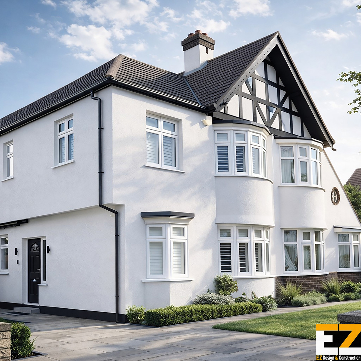 External wall insulation project in Bromley