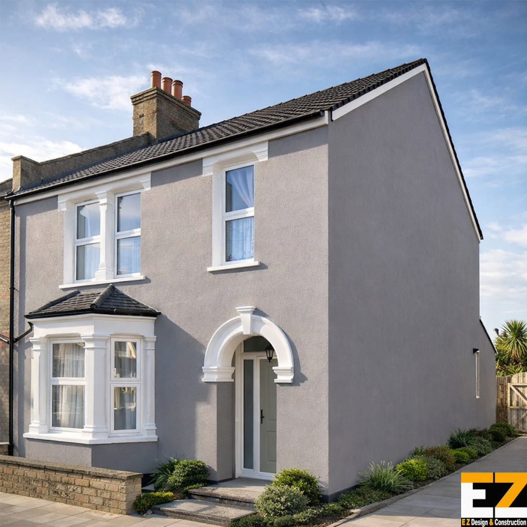 After External Wall Insulation in Bexley with EWI Pro silicone render finish